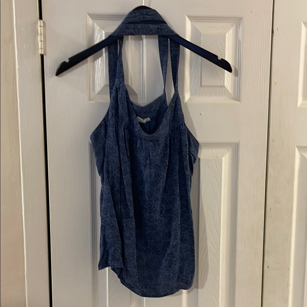GAP Sleeveless Tank Top Backless Style Size XL In Blue